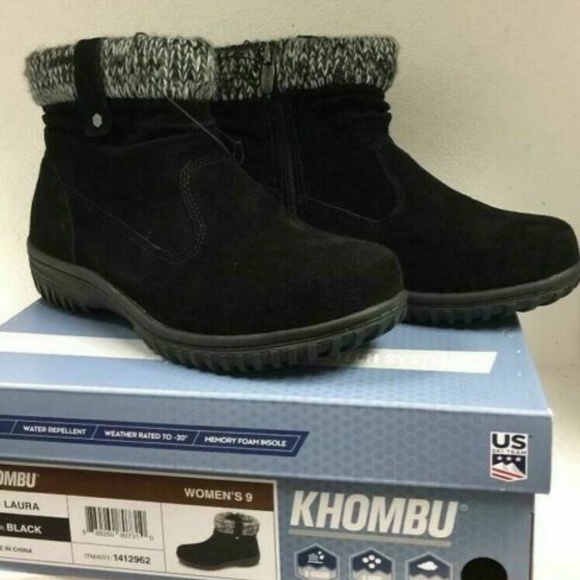 Khombus, Ladies' All Weather Boot Bootie Black size 7 - Picture 3 of 7